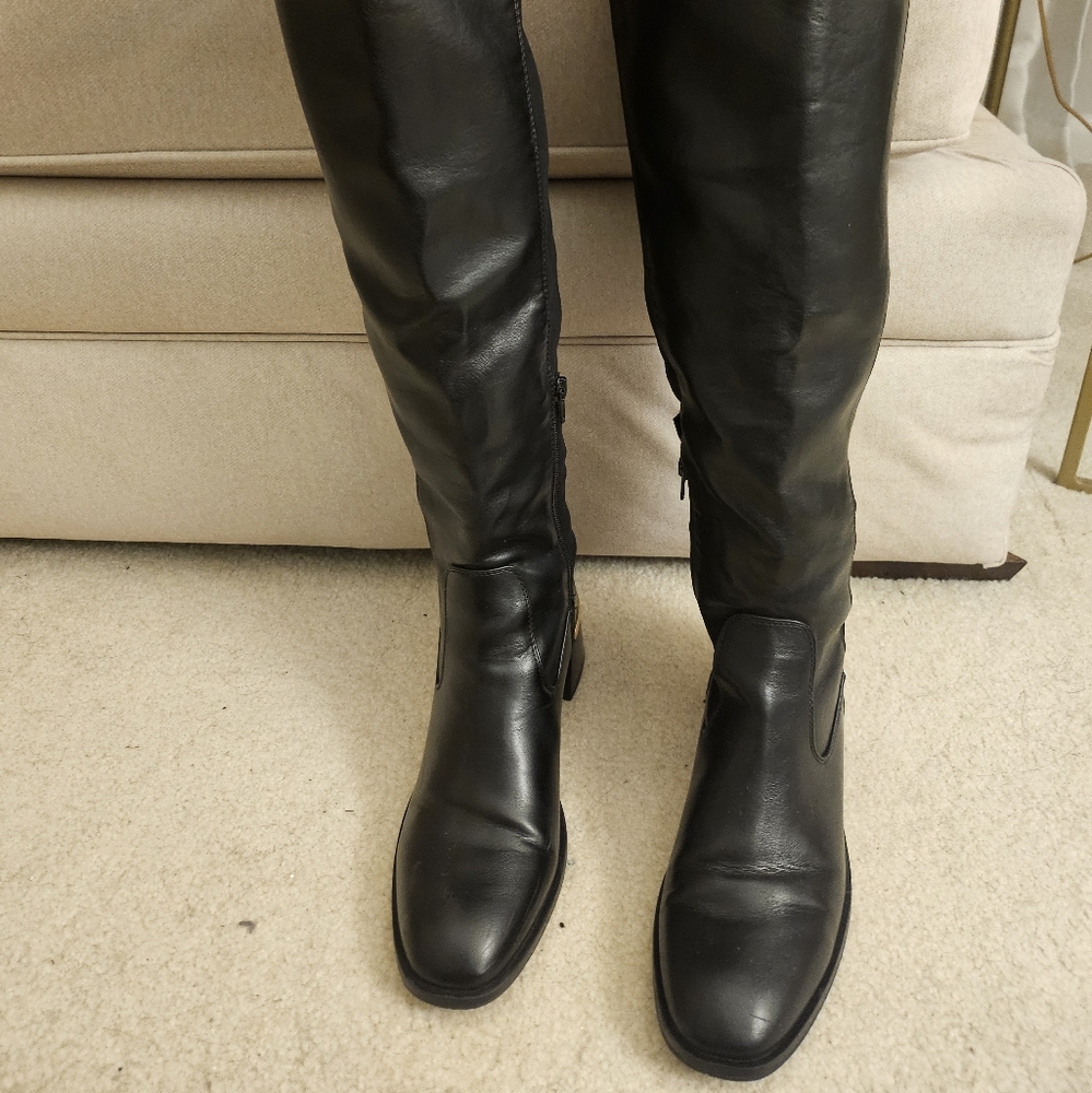 Unisa Black Over the Knee Boots